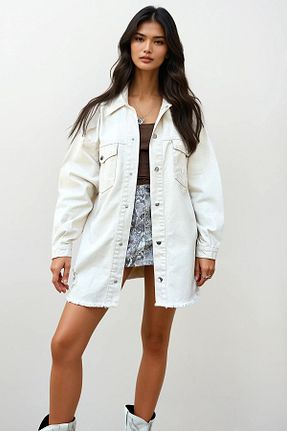 کت طوسی زنانه اورسایز Trend Alaçatı Stili - کد 856284604