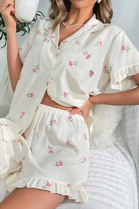 ست لباس راحتی نباتی زنانه چاپی BELLA NOTTE - کد 820992372