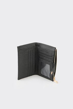 کیف پول مشکی زنانه چرم مصنوعی Elle - کد 864646271