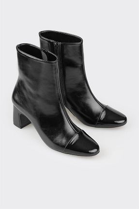 بوت / نیم بوت مشکی زنانه چرم مصنوعی Elle - کد 859897724
