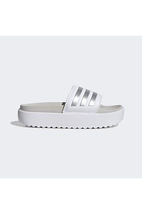 دمپائی طوسی زنانه چرم مصنوعی adidas - کد 893279083