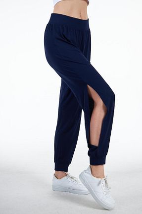 شلوار کرمگن سرمه ای زنانه پنبه - الاستین Chandraswear - کد 739038508
