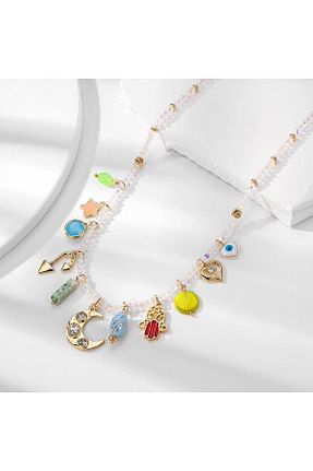 گردنبند استیل ( فولاد ) رنگی زنانه استیل (فولاد) çelik takı design - کد 946748399