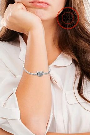 دستبند نقره متالیک زنانه 925 عیار shop - کد 905246183