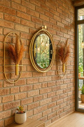 ساعت دیواری بژ 57 x 59 Mgs - کد 940583759