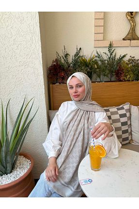 شال نباتی زنانه پنبه ای LUSSAMODA - کد 946364505