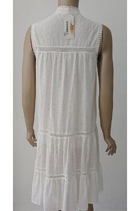 لباس سفید زنانه بافتنی MODA - کد 949790869