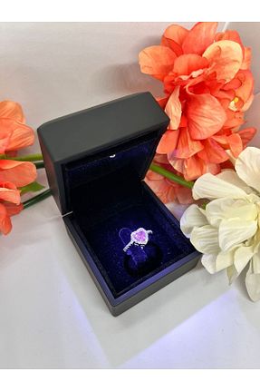انگشتر استیل (فولاد) صورتی زنانه استیل (فولاد) HKN AVM ACCESSORİES - کد 793502859