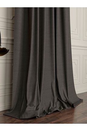 پرده زمینه طوسی کتان OnyxHome - کد 456373318