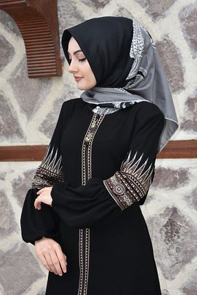 کلاه و ابایا مشکی زنانه مخلوط پلی استر sümeyra - کد 250035395