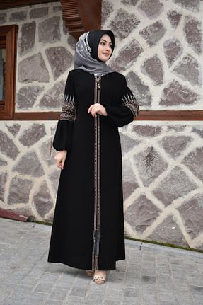 کلاه و ابایا مشکی زنانه مخلوط پلی استر sümeyra - کد 250035395