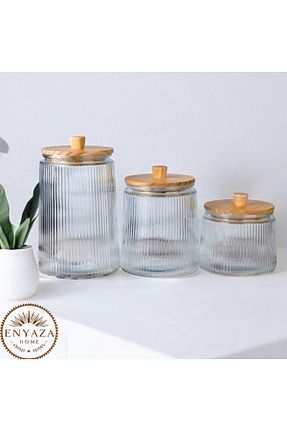 کوزه شیشه ای قهوه ای شیشه Enyaza Home - کد 842863405