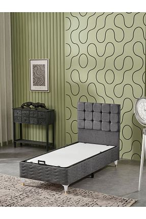 تختخواب جک دار طوسی تکنفره beehanem - کد 385010827