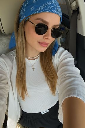باندانا آبی پنبه ای Goldmine - کد 256679514