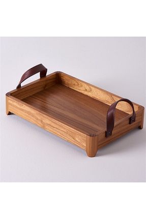 سینی قهوه ای چوب Linens - کد 803276892