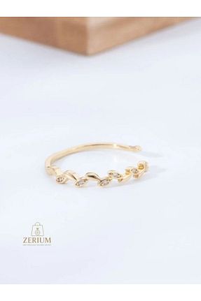 انگشتر استیل (فولاد) طلائی زنانه استیل (فولاد) ZERİUM - کد 946308694