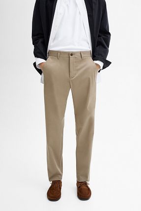 شلوار بژ مردانه پنبه ای Massimo Dutti - کد 848786969