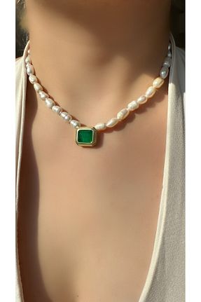گردنبند نقره طلائی زنانه 925 عیار Luna Argento - کد 937735439