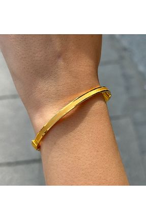 دستبند طلا طلائی زنانه 22 عیار Has Kuyumcum - کد 867668260