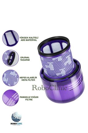 اکسسوری جاروبرقی بنفش Roboclinic - کد 939552556