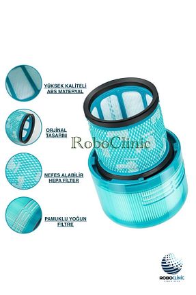اکسسوری جاروبرقی فیروزه ای Roboclinic - کد 939626243