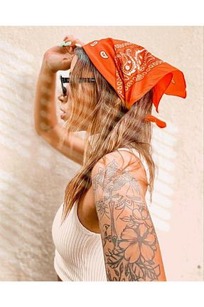 باندانا نارنجی پنبه ای Goldmine - کد 256677819