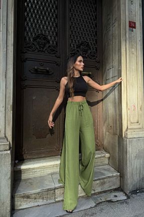 شلوار صورتی زنانه کتان Bliss - کد 931330085