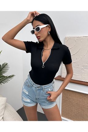 بلوز مشکی زنانه ساده Chicup - کد 835152317
