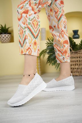 کفش پیاده روی سفید زنانه Nesil Shoes - کد 697532601