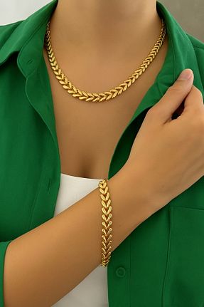 ست استیل زرد زنانه 1+ XUPING JEWELRY - کد 886607422