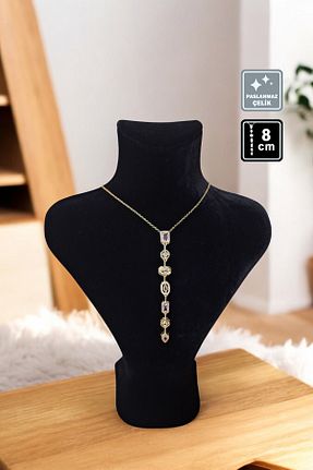 گردنبند استیل ( فولاد ) صورتی زنانه استیل ضد زنگ Miss TBee - کد 937586133