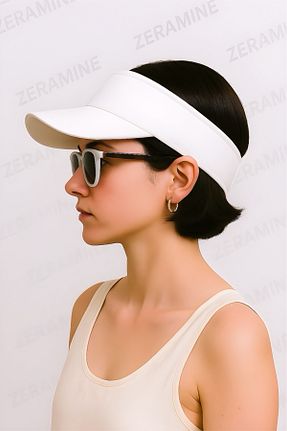 کلاه سفید زنانه پنبه ای ZERAMİNE - کد 922142310