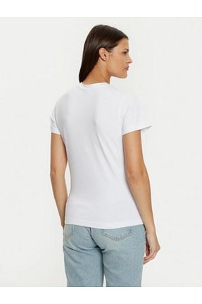 تیشرت سفید زنانه اسلیم فیت Guess - کد 891669829
