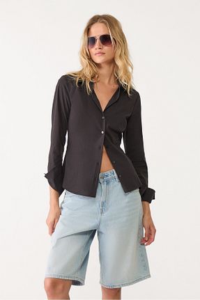 پیراهن مشکی زنانه Fitted Stradivarius - کد 853220364