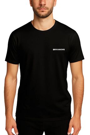 تیشرت مشکی مردانه رگولار BRAINWEAR - کد 950585569
