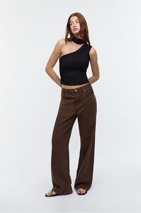 بلوز مشکی زنانه ساده Stradivarius - کد 846171406