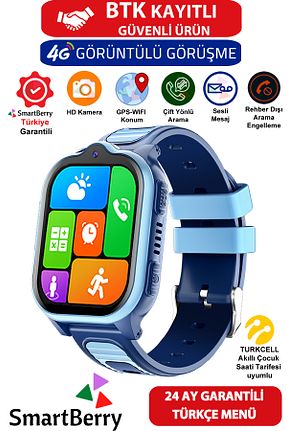 دستبند هوشمند بچه گانه آبی Smartberry - کد 871450509