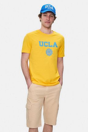 تیشرت زرد مردانه رگولار Ucla - کد 710875011