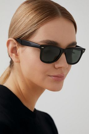 عینک آفتابی سفید زنانه UV400 Eyesofia - کد 743115086