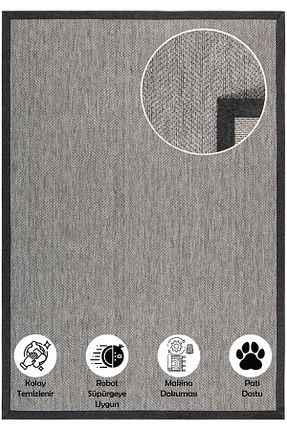 فرش طوسی آنتی آلرژی CarpetDiem Home Design - کد 949505992