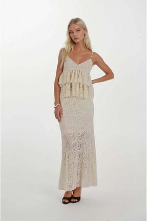 ست بالاتنه و پائین تنه رنگی زنانه بافتنی FABB - کد 949491790