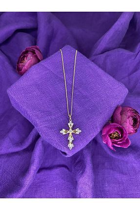 گردنبند استیل ( فولاد ) زرد زنانه استیل ضد زنگ BYBAL - کد 949511147