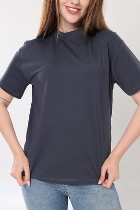 تیشرت طوسی زنانه رگولار Tight Lady - کد 949568698