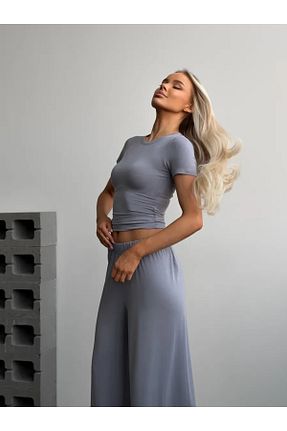تیشرت رنگی زنانه کراپ COMBİNE MİCHAİL - کد 949631662
