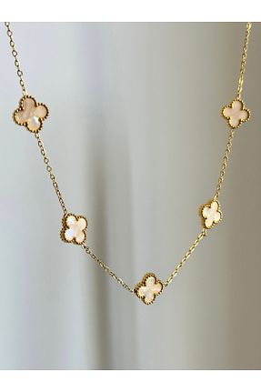 گردنبند استیل ( فولاد ) نباتی زنانه استیل ضد زنگ YOUES JEWELRY - کد 949700590