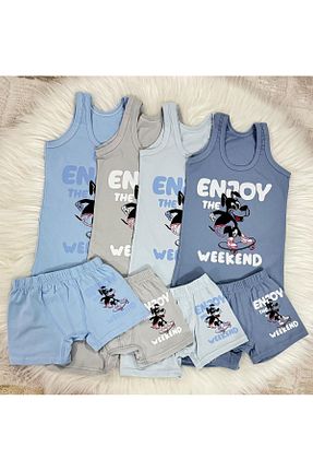 رکابی رنگی بچه گانه %100 پنبه TatlıKids - کد 949699204