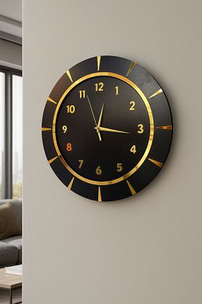 ساعت دیواری مشکی 46 x 46 Nixar Desing - کد 949733914
