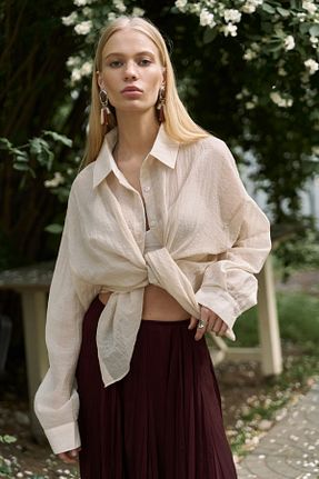 پیراهن رنگی زنانه اورسایز BOHEMAİ - کد 949771857