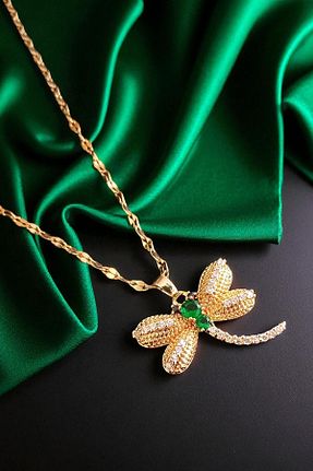 گردنبند جواهر طلائی زنانه استیل ضد زنگ Serenita Mare - کد 949782764