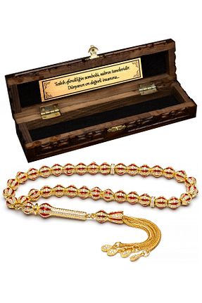 تسبیح زرد سنگ طبیعی OTTOTESBİH - کد 949911527